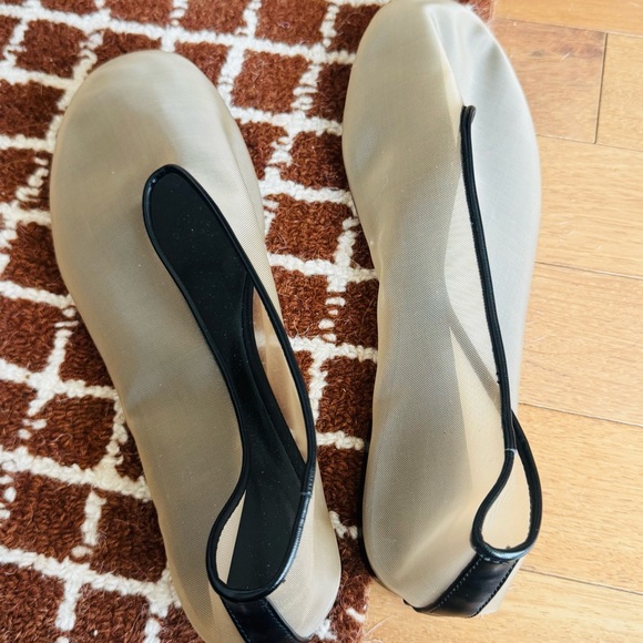 BOUTIQUE Transparent Mesh Ballet Flats NWOT - Picture 5 of 6